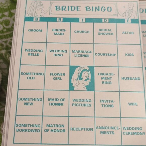Vintage Bride Bingo game‎ - Picture 10 of 16